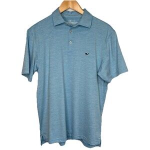 Vineyard Vines Polo Shirt Mens S Gray On The Go Sankaty Golf Stretch